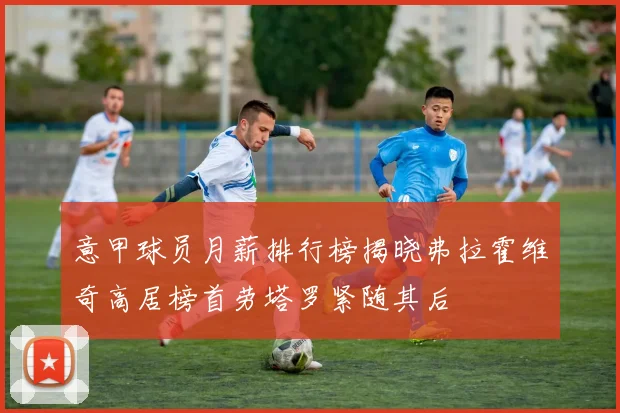 意甲球员月薪排行榜揭晓弗拉霍维奇高居榜首劳塔罗紧随其后